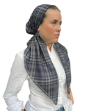 Scarf Bar Winter Houndstooth Classic Pre-Tied Bandanna with Full Grip