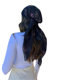 Scarf Bar Multicolor Butterfly Square Scarf myselflingerie.com