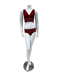 Cosabella NEVER1386 + 07ZL Sindoor Red Lace Bralette & Short