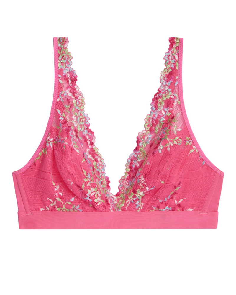 Embrace Lace Hot Pink/multi Soft Cup Bra from Wacoal