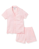 Petite Plume Pink Pima Cotton Short Sleeved Shorts Pajamas Set