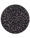SSB33A/E Black & Grey Leopard Knit Chenille