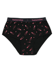 Buttermint HIP-LIPS-BK Pink Lipstick Black Cotton Teen Hipsters 3 Pack myselflingerie.com