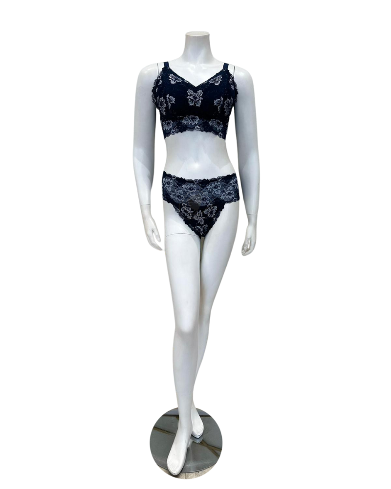 Cosabella SAVON1382 Savona Nocturnal Blue Curvy Longline Bralette Set myselflingerie.com