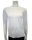 Me Moi CSP102 White Bonded 3/4 Sleeve Shell myselflingerie.com