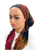 Ahead Multicolor Shaded Morocco Timeless Fit Pre-Tied Bandanna