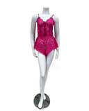 Cosabella Flori Pink Magnolia Teddy & Robe Set