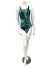 Gottex 24NE180 Green/White Natural Essence High Neck Swimsuit myselflingerie.com