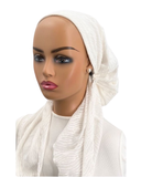 Ahead White Cascades Timeless Fit Pre-Tied Bandanna