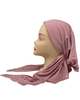 Revaz HS404M Mauve Ribbed Adjustable Pre-Tied Bandanna with Velvet Grip myselflingerie.com