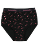 Buttermint BR-LIPS-BK Pink Lipstick Black Cotton Teen Briefs 3 Pack myselflingerie.com